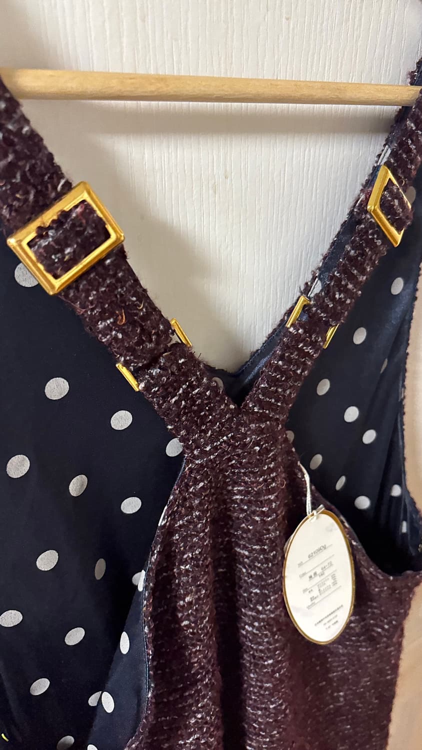 resoneck 데드스탁 트위드 멜빵 원피스 라떼갸루 오네갸루 히메갸루 상품이미지3