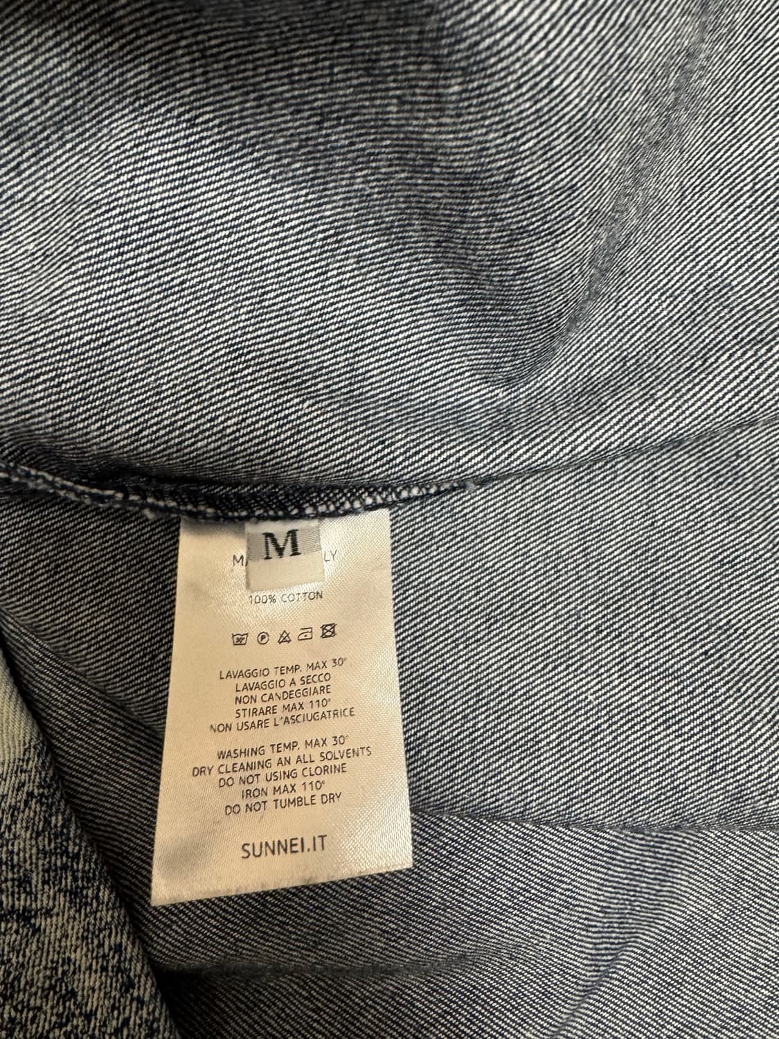 SUNNEI 데님 체크 셔츠 상품이미지4