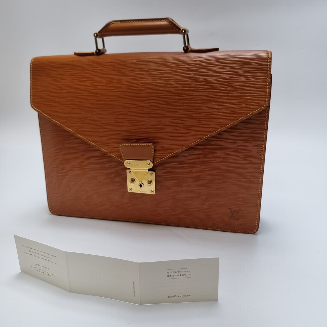루이비통 에삐 세르비엣 서류가방 카멜 (최상급, 남녀공용 브리프케이스) 상품이미지2