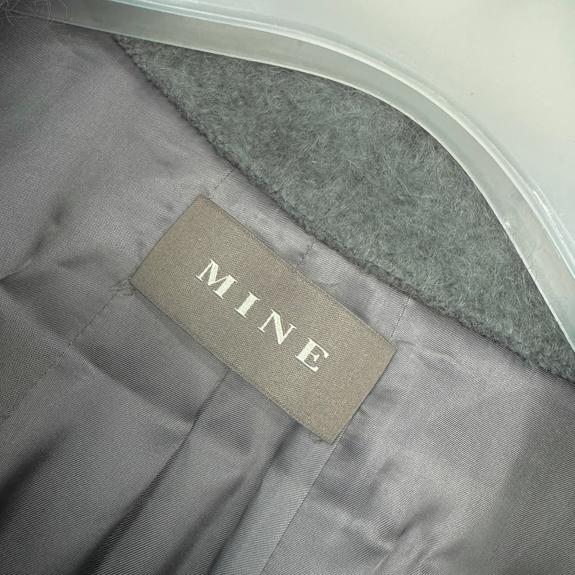 마인 MINE 이태리 모헤어 집업 코트 상품이미지2