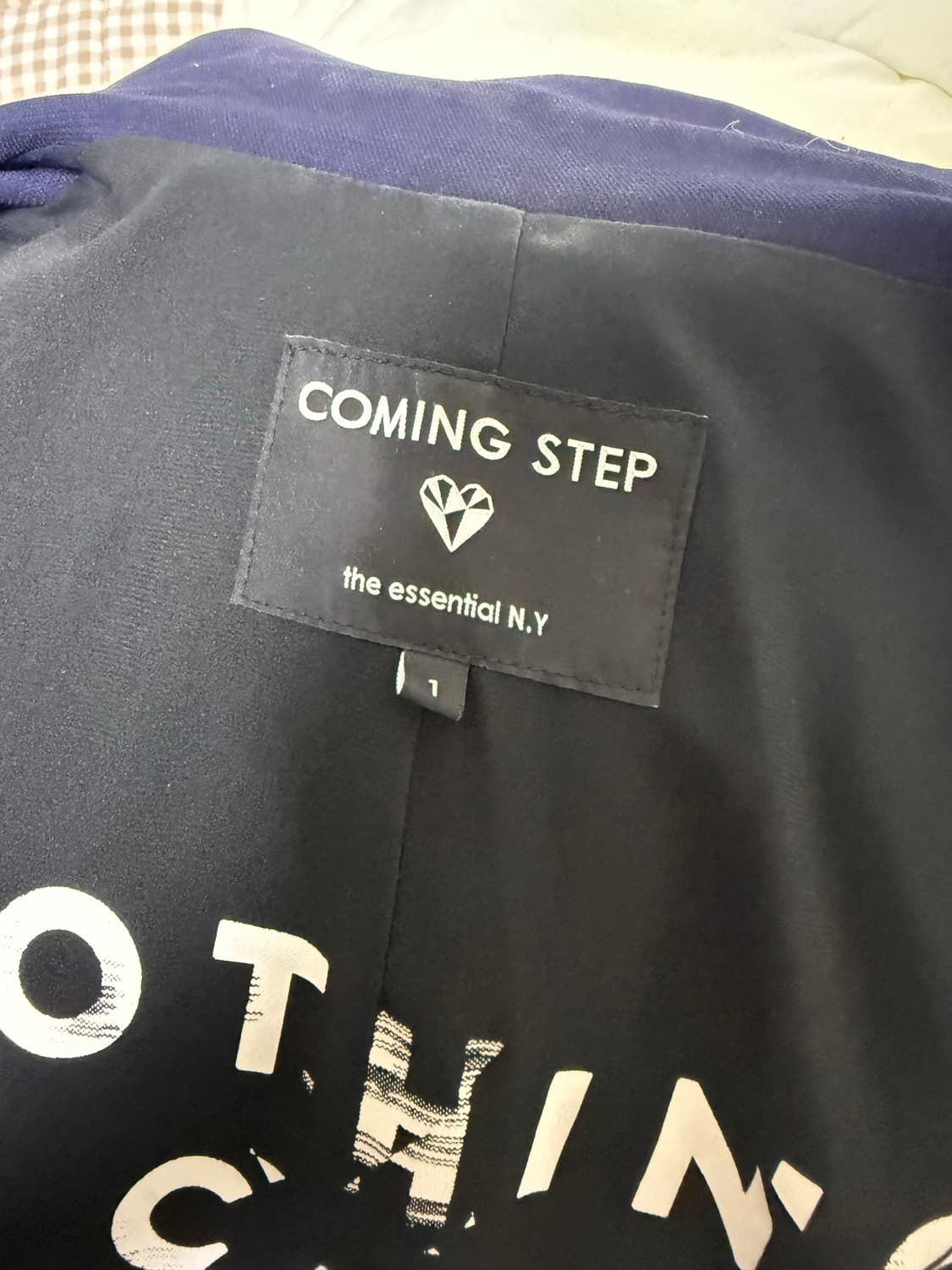 커밍스텝 간절기 롱자켓 (S/네이비) 상품이미지3