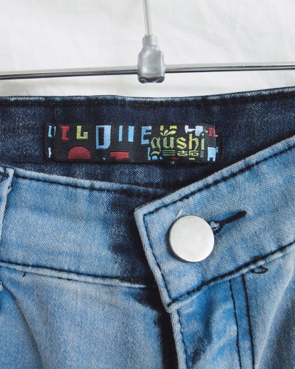 jpn vtg 키치 프린트 로우라이즈 스키니진 상품이미지5