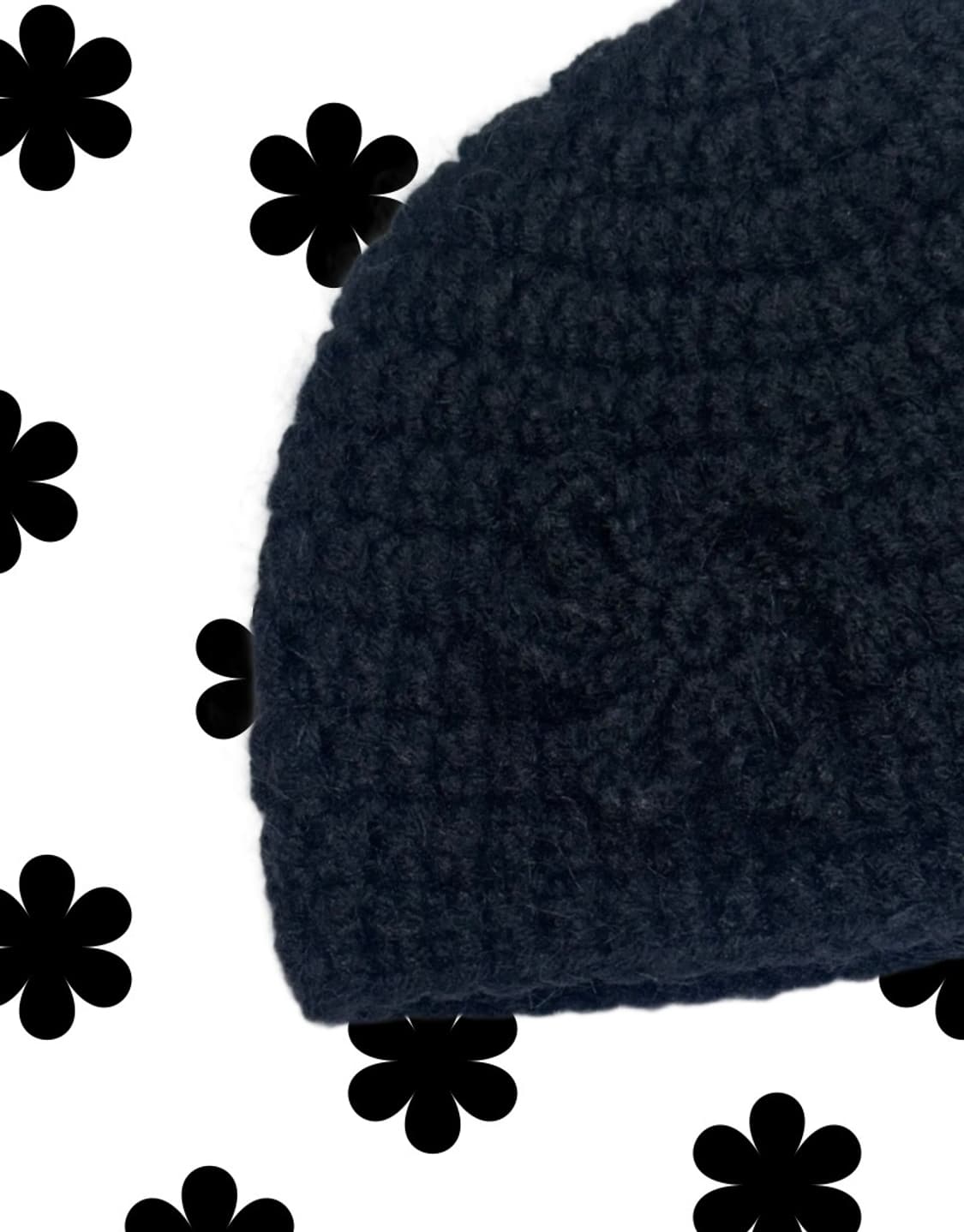 플라워 포인트 뜨개 비니 상품이미지2