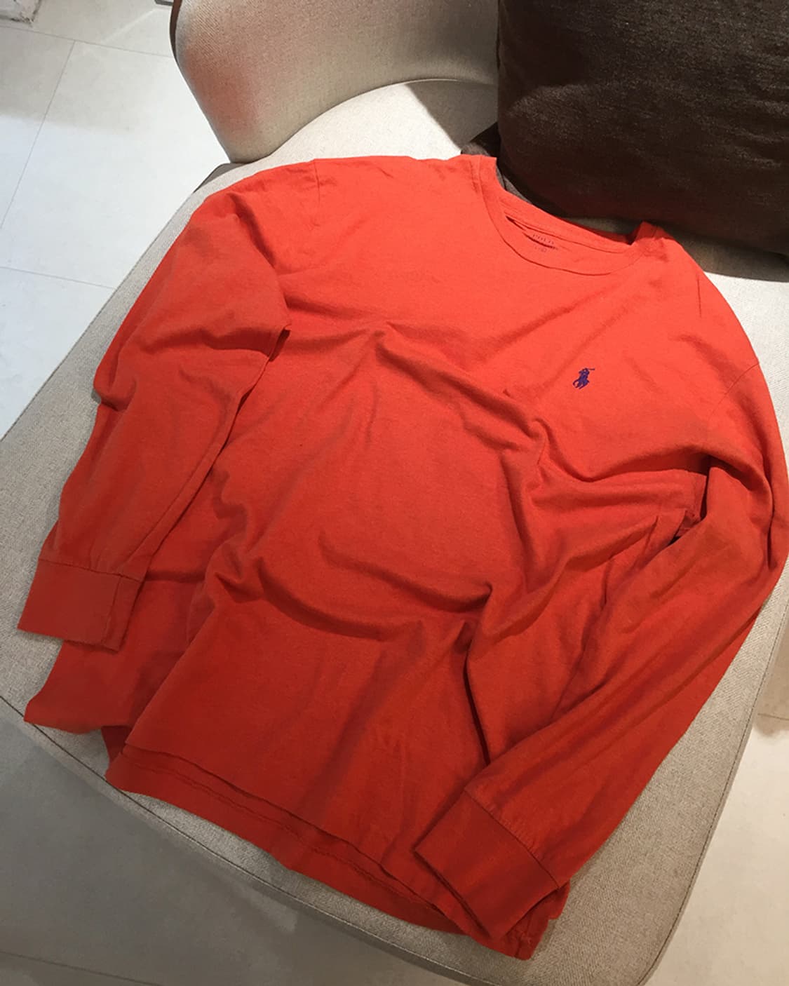 (MAN) 폴로랄프로렌 라운드 긴팔티 XL  상품이미지5