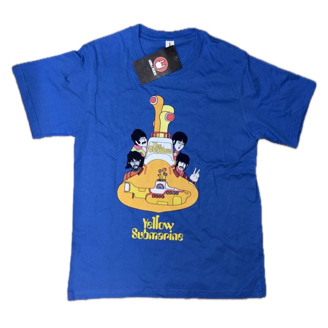비틀즈 프린팅 블루 티셔츠 상품이미지1