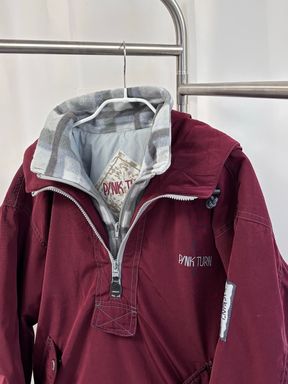 PINK TURN 플리스 이너 오버사이즈 아노락 상품이미지2