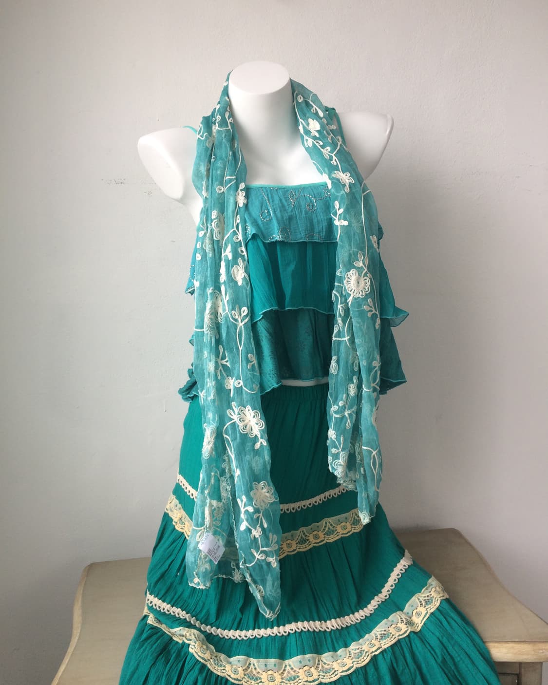 embroidery pattern point scarf 상품이미지6