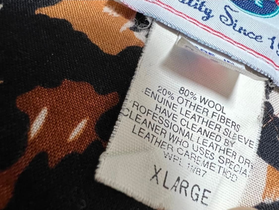 하드락카페 빈티지 바시티자켓 xl 상품이미지10