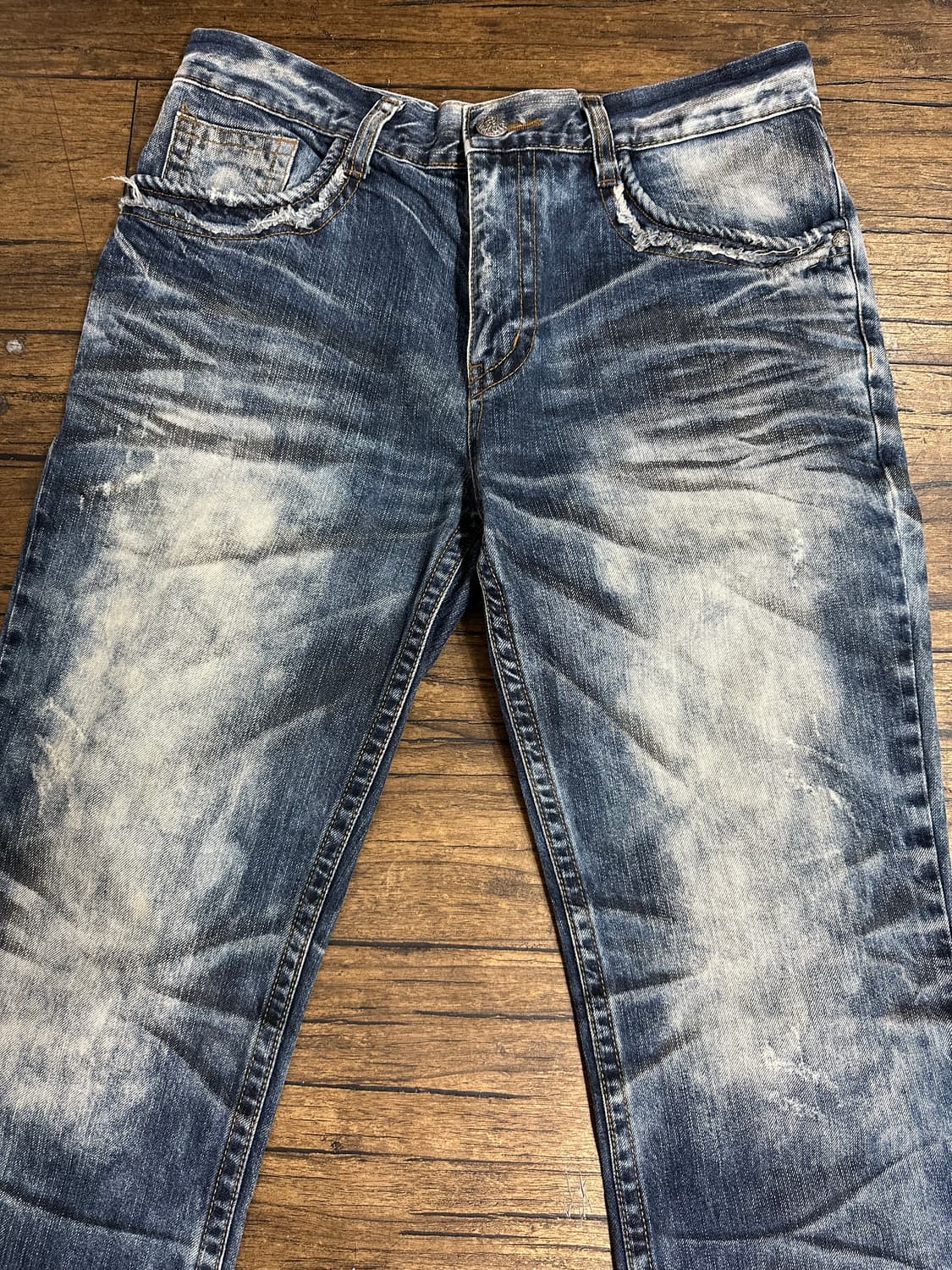 Y2K Poison Denim 스컬 워싱 데님 32 상품이미지8
