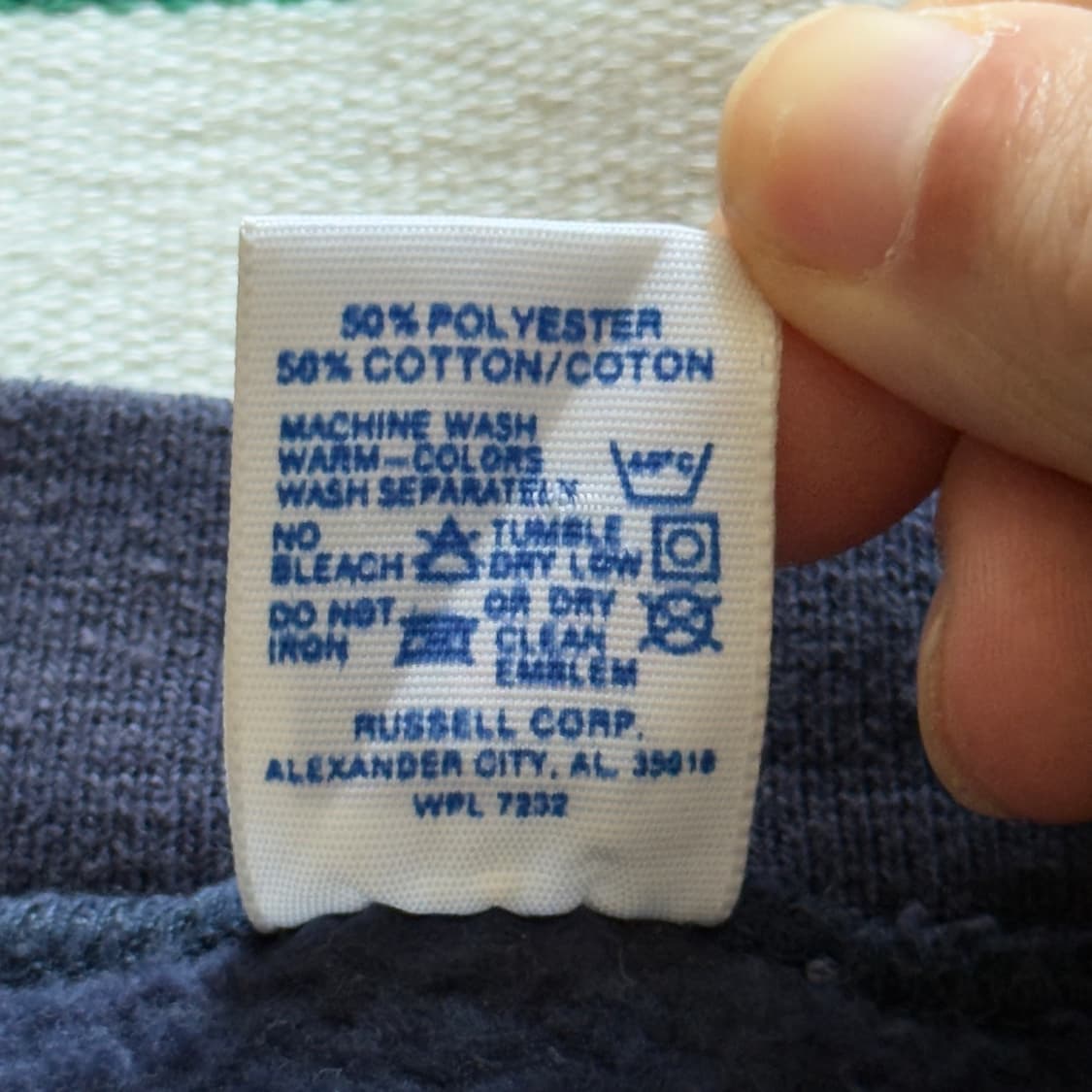 80s USA Russell Navy Sweatshirt 상품이미지8