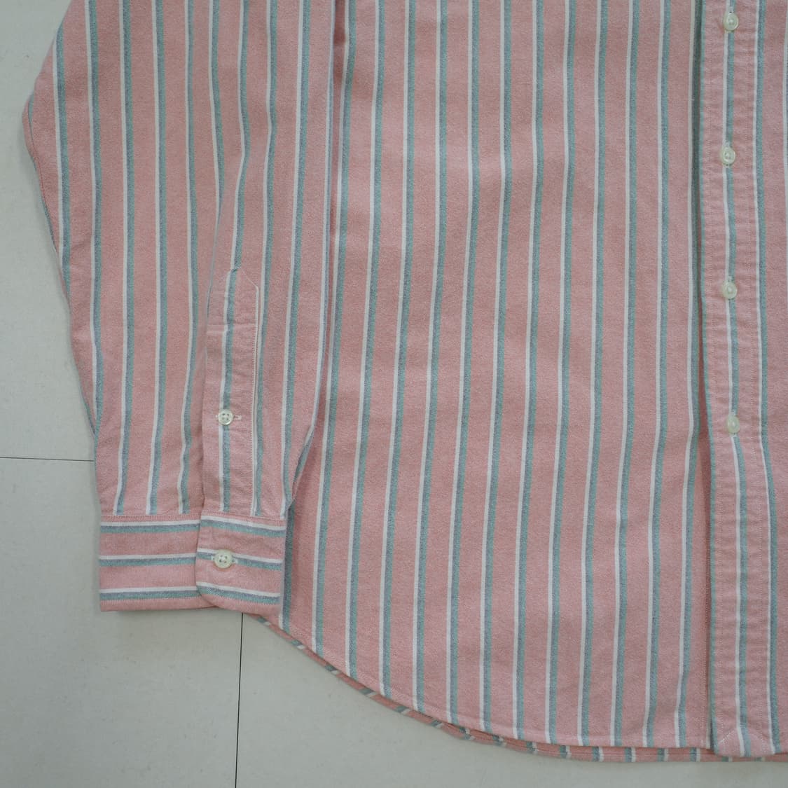 90s 폴로 랄프로렌 클래식핏 스트라이프 셔츠 XL 상품이미지4