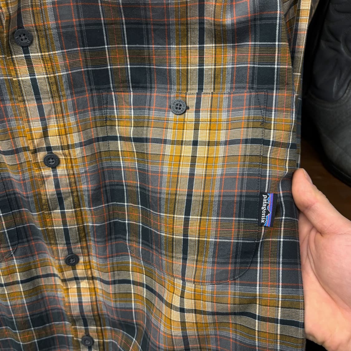 10s 파타고니아 오가닉코튼 마드라스 체크 캐주얼 셔츠 브랜드탭 N740 상품이미지5