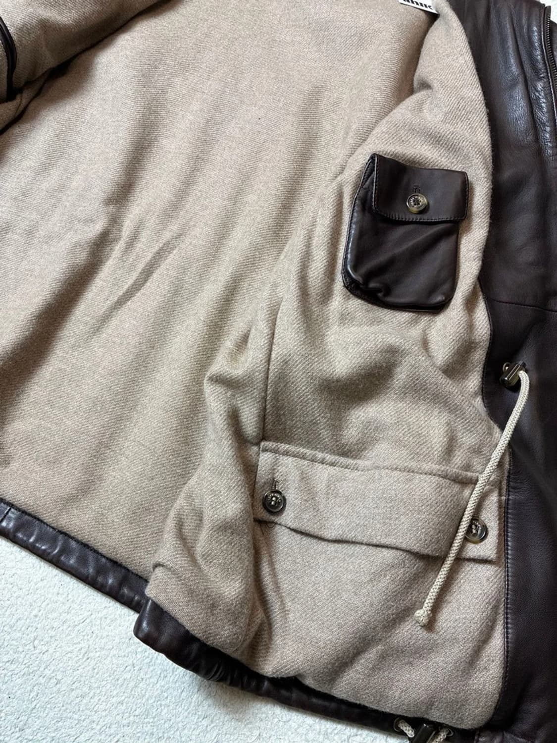 로로피아나 100%양가죽 캐시미어 아이서 자켓 PN6651 상품이미지6