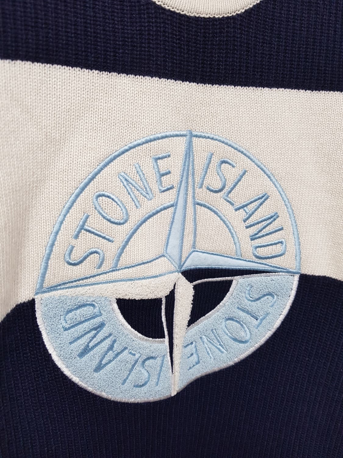 [12/44~55/정품] 스톤아일랜드 캐시미어혼방 빅로고니트 상품이미지3