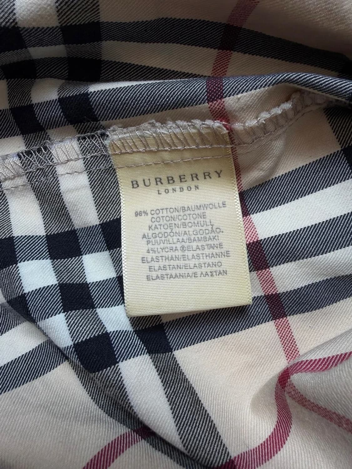 버버리 00's 시그니처 노바체크 반팔 셔츠 PN9229 상품이미지7