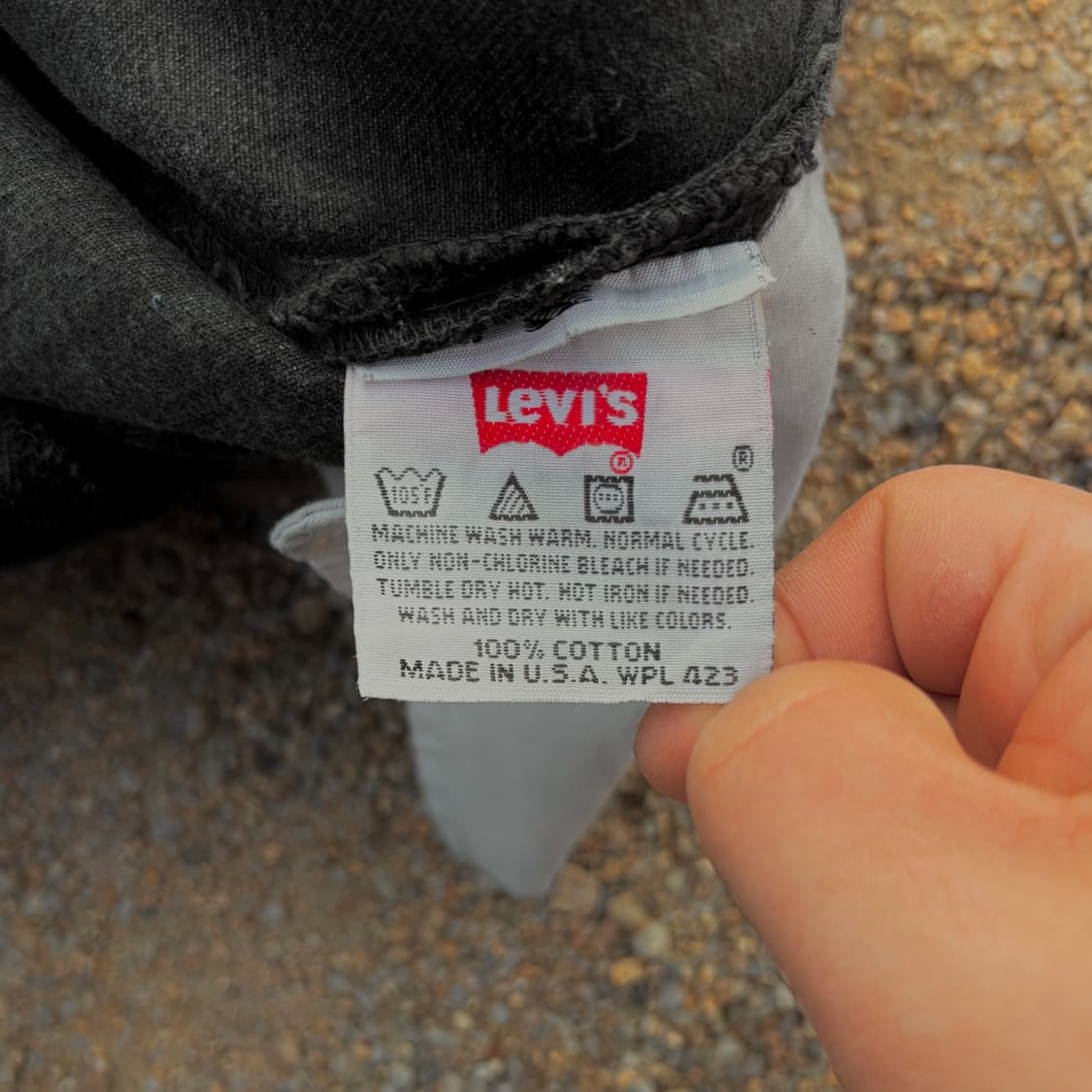90s 리바이스 501 스튜던트 블랙진 made in USA (28)  상품이미지9