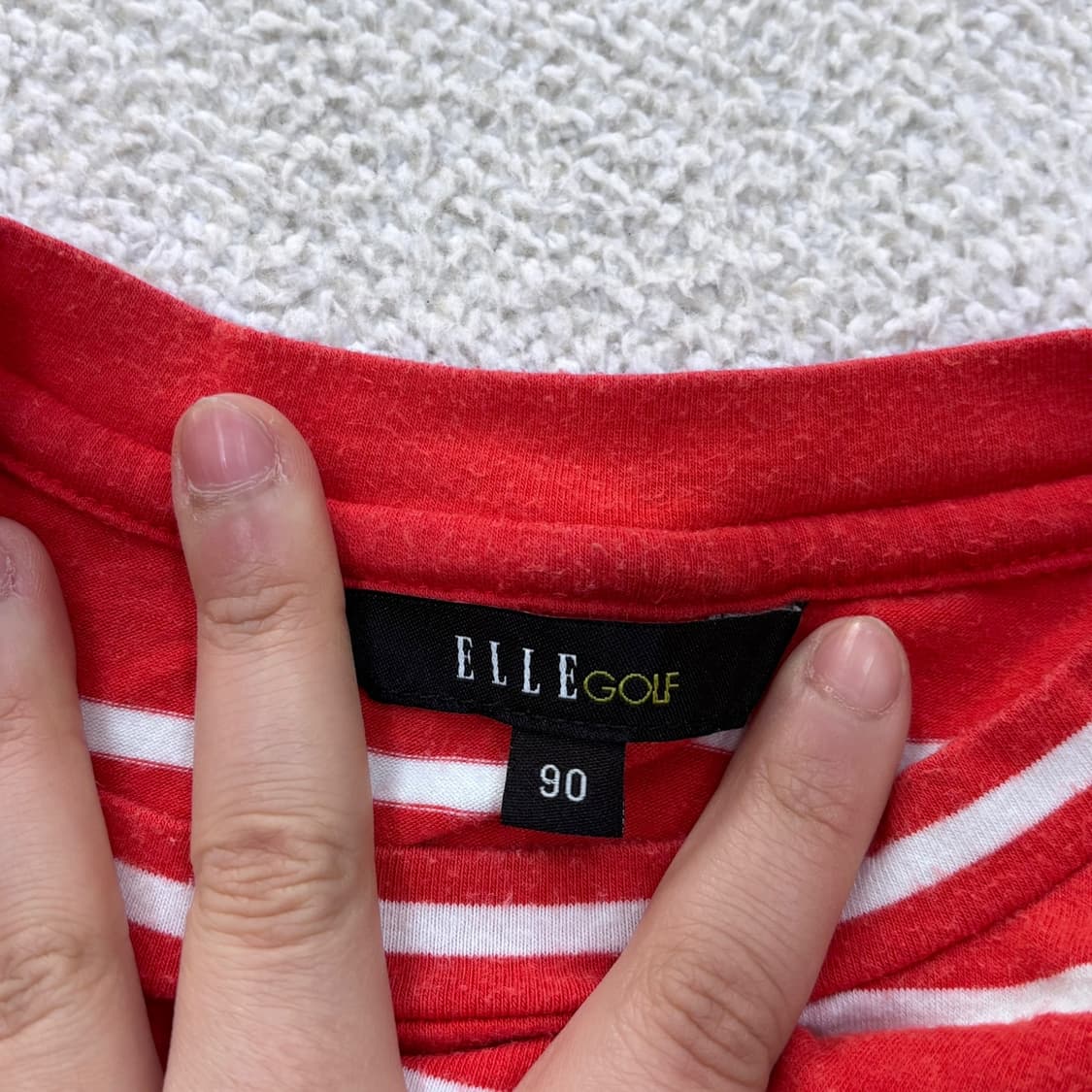 90 엘르골프 스트라이프 긴팔 티셔츠 0408E1 상품이미지3