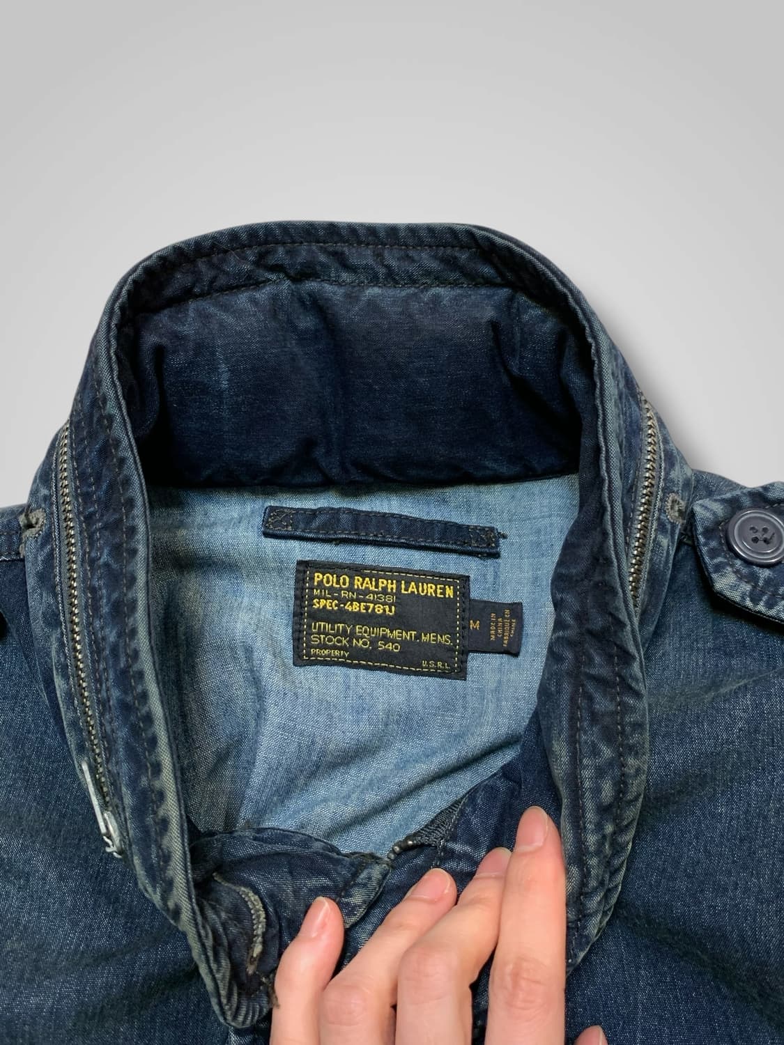 [M]폴로 U.S RL 데님 m65 필드자켓 상품이미지5