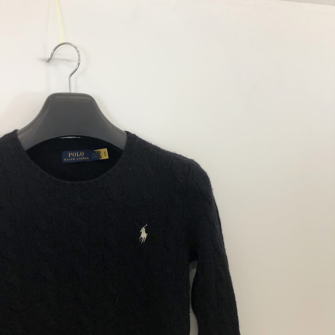 폴로 랄프로렌 QR 캐시미어 케이블니트 XS 상품이미지2