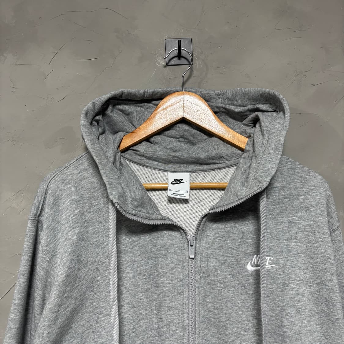 나이키 스우시 nsw 후드집업 회색 상품이미지2