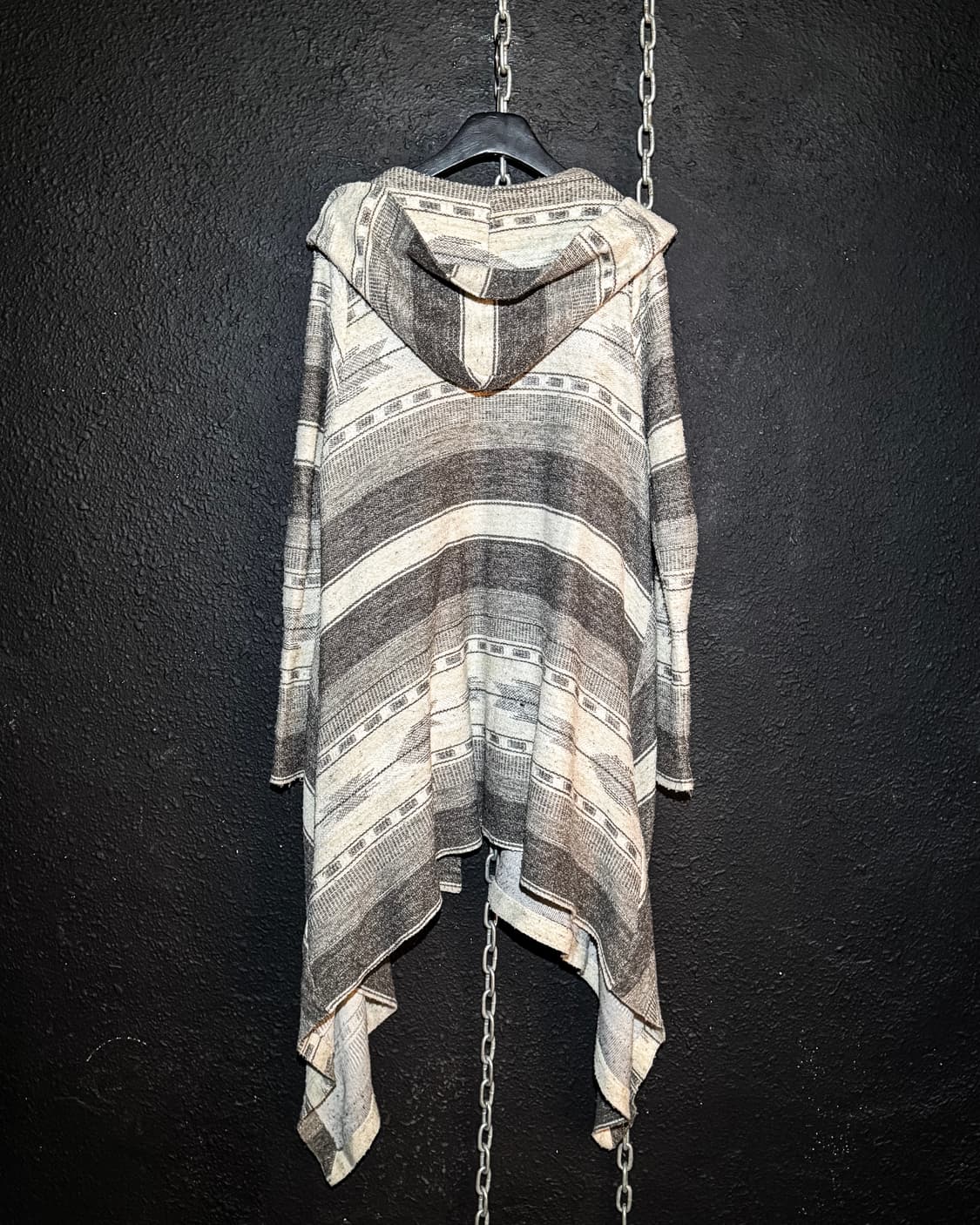 GOA – Hooded Ethnic Pattern Draped Cardi 상품이미지8