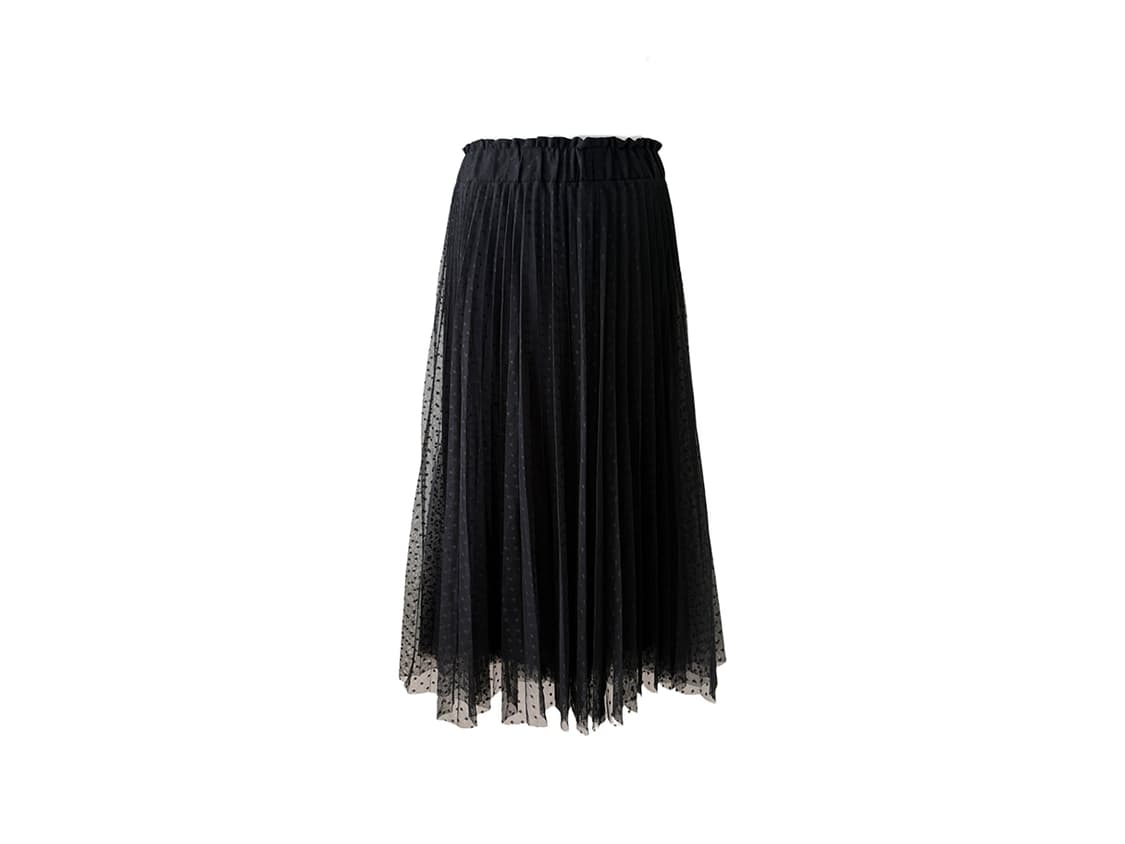 mesh dot long skirt 상품이미지1