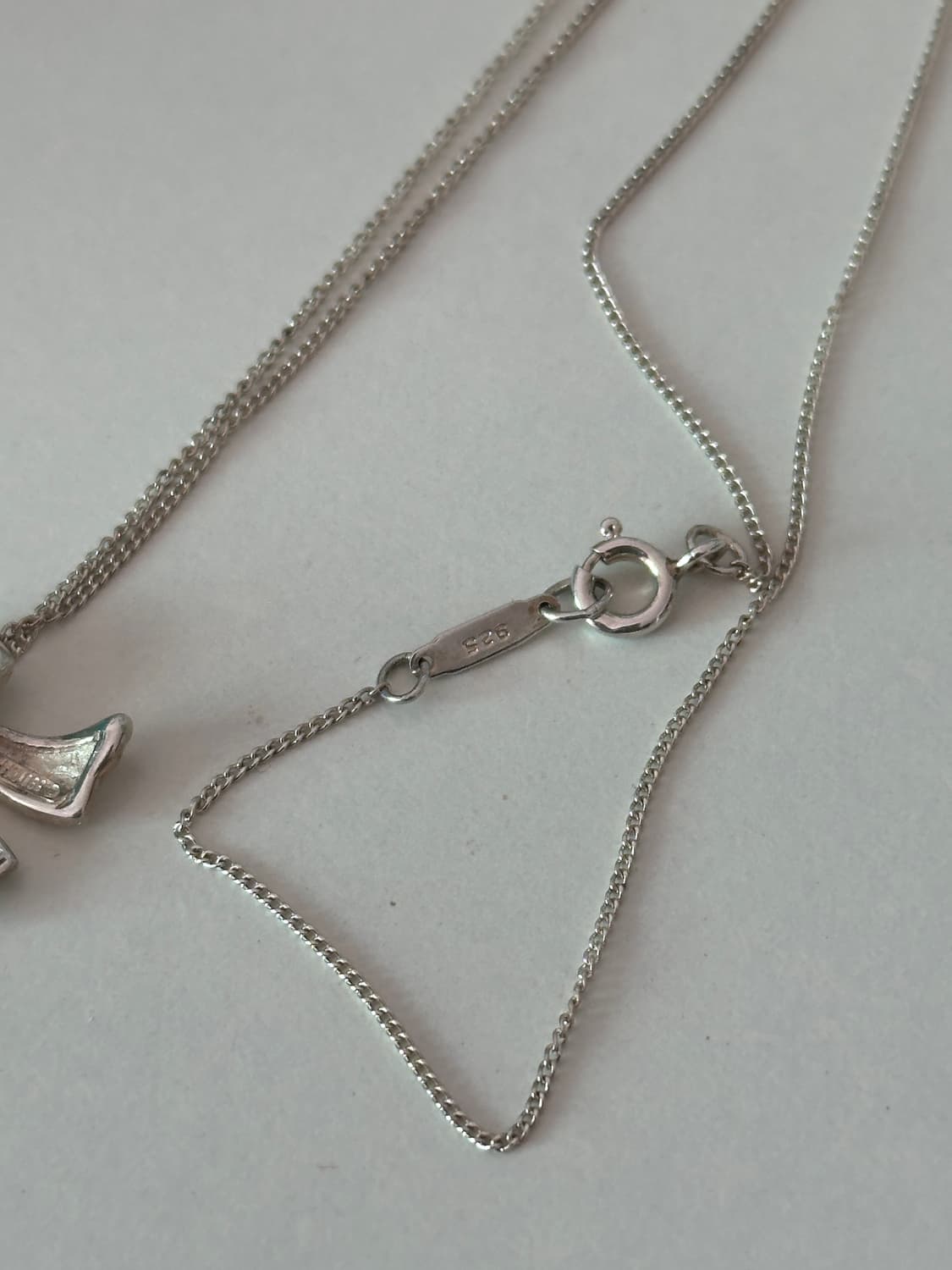 Tiffany & Co Ribbon 925Silver Necklace🎀 상품이미지5