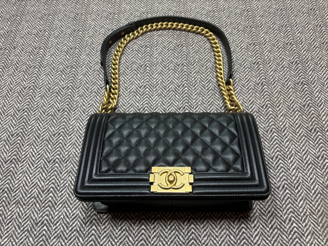 샤넬 보이백 캐비어 미디움 26번대 풀세트 상품이미지2