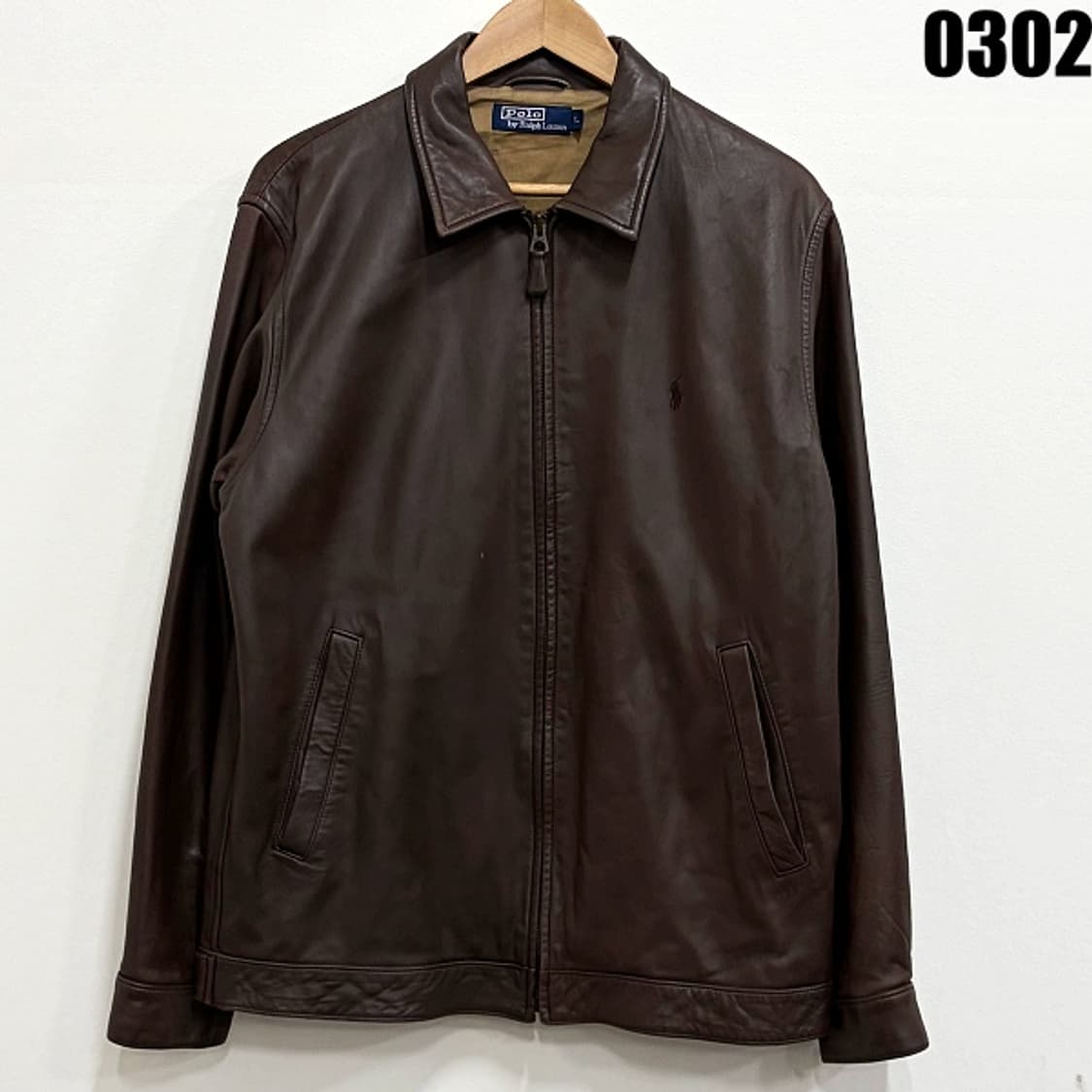 폴로 랄프로렌 양가죽 집업 자켓 L 0302 상품이미지1