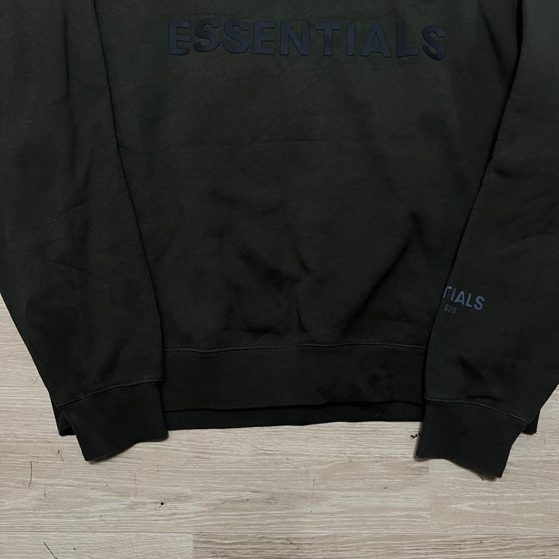 피어오브갓 에센셜 로고 기모 맨투맨 티셔츠 [다크카키] M/95 상품이미지3