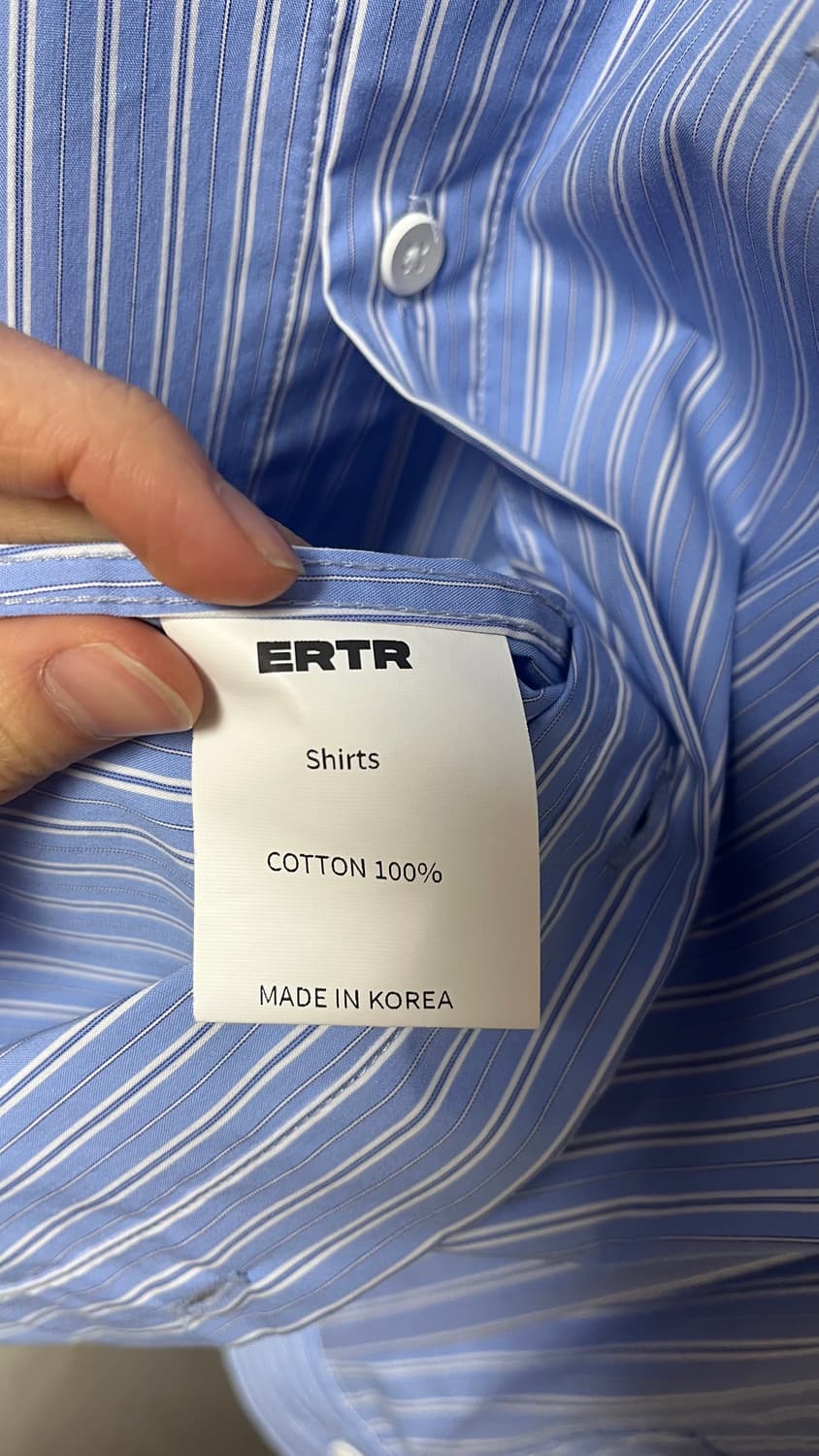 ERTR 코튼 셔츠 판매❗️ 상품이미지4