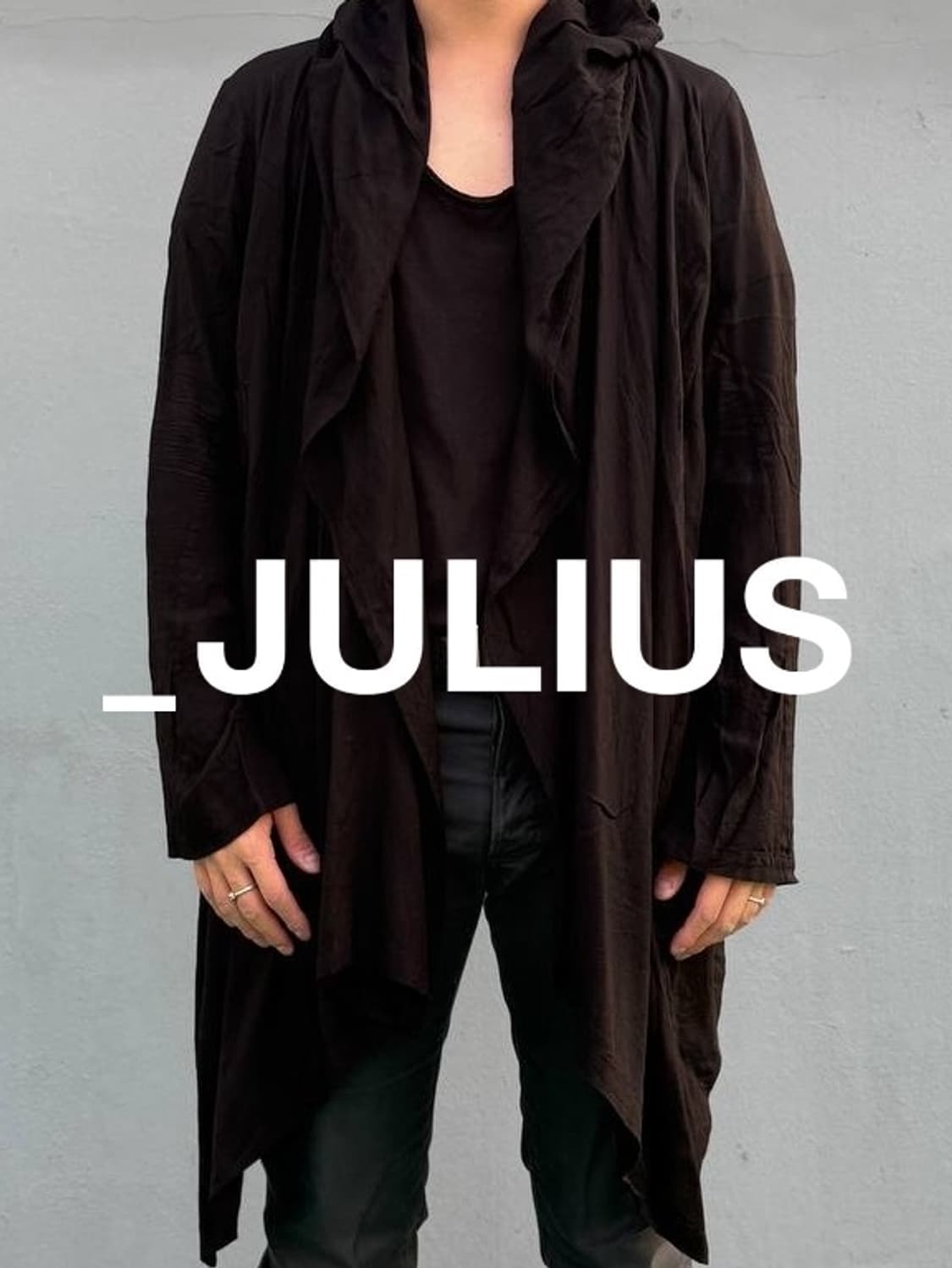 Julius Hooded Drape Jacket 상품이미지1