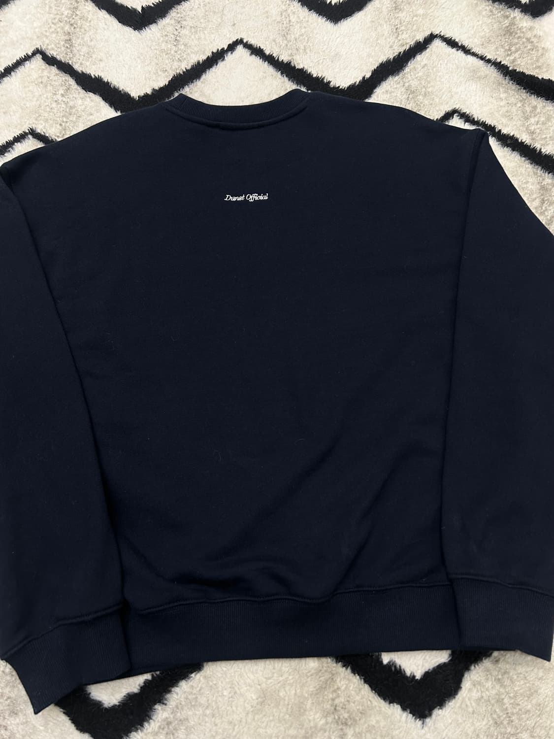 [S]던스트 오버핏 큐피트 캠퍼스 맨투맨/프렌치네이비 상품이미지4