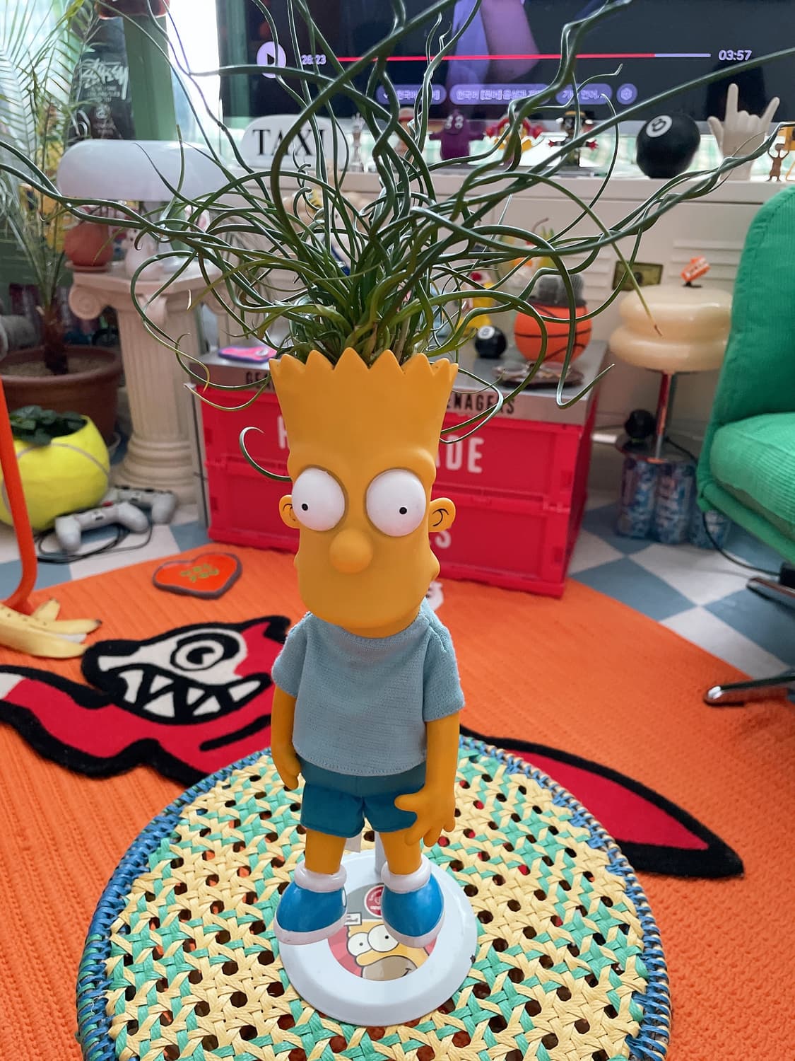 90s 빈티지 바트심슨 20주년 한정판 인형 화분 상품이미지1