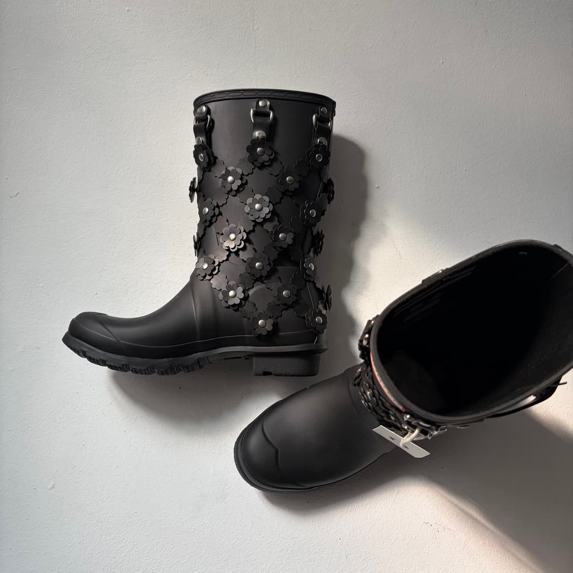 Floral Appliqué Hunter Rain Boots 상품이미지3