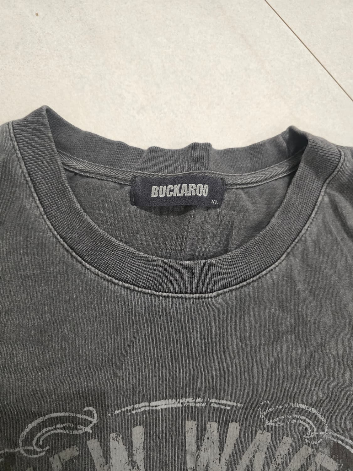 버커루 회색 반팔 XL 상품이미지2