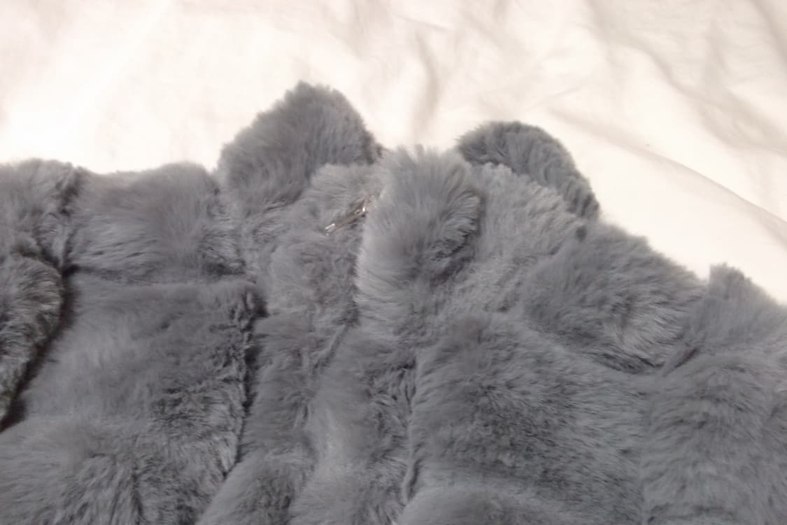 갸루 히메갸루 오네갸루 펑크 일브 그레이 퍼자켓 코트 고스펑크 상품이미지4