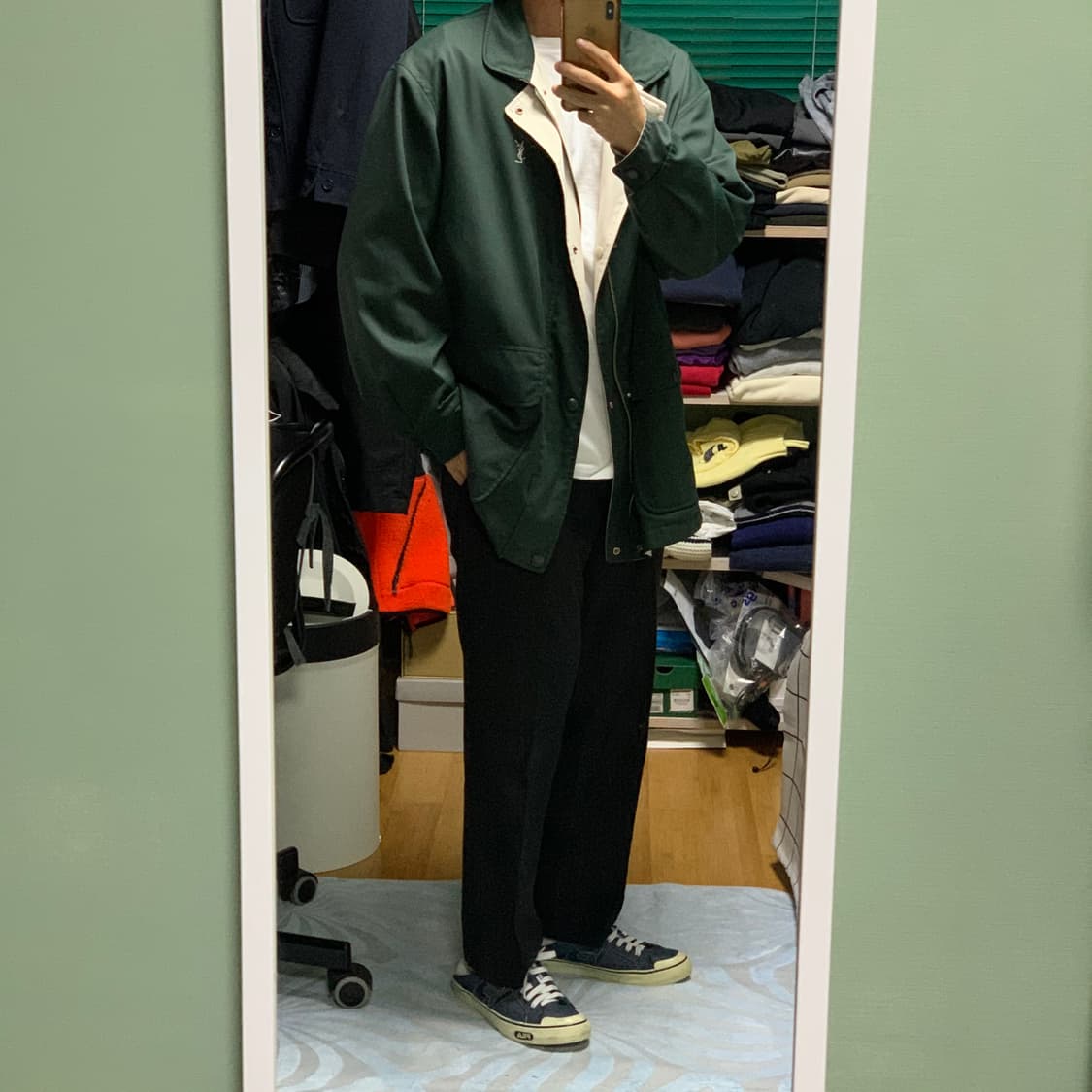 입생로랑 양면 블루종 자켓 상품이미지3