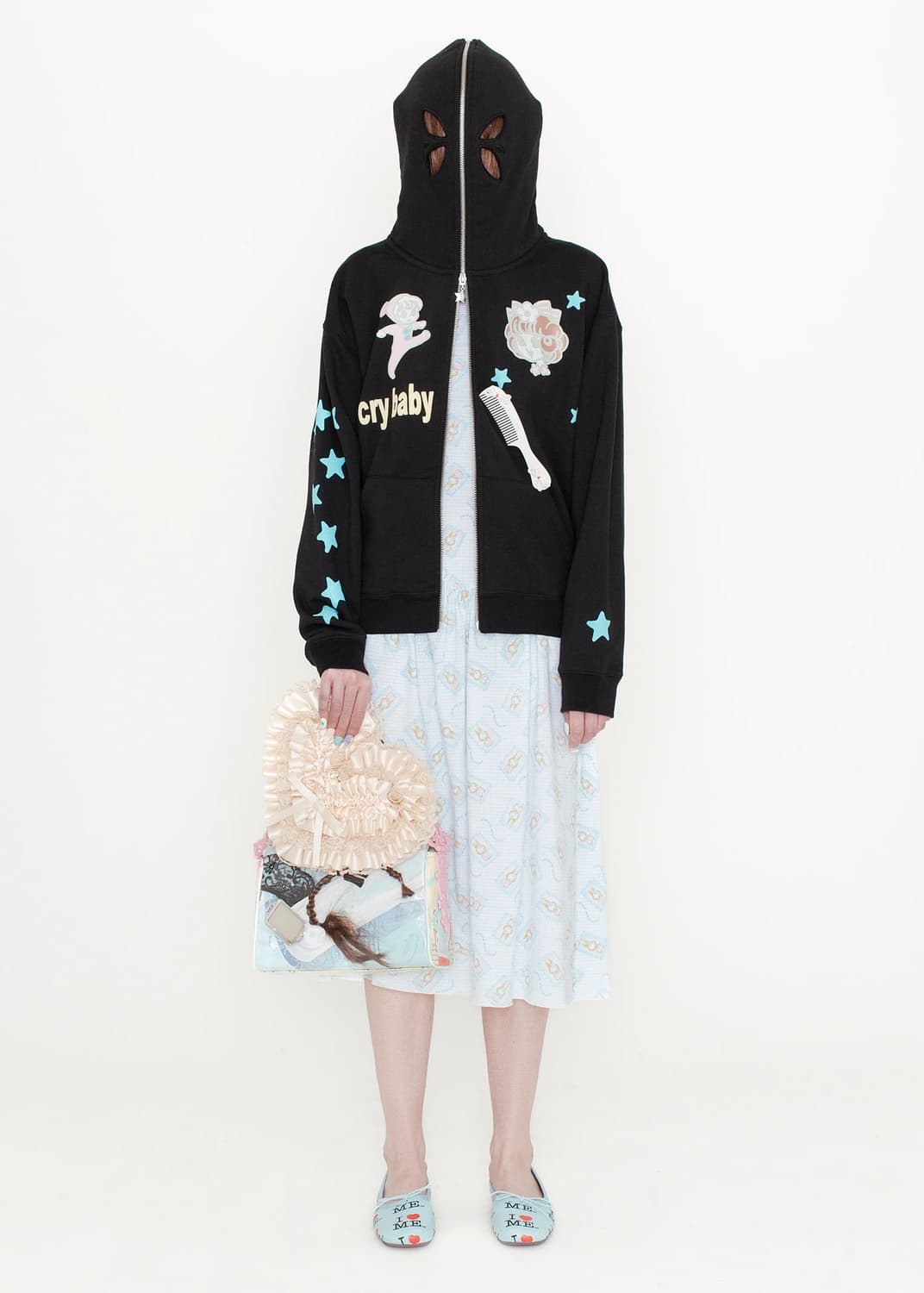 애슐리 윌리엄스 크라이 베이비 버터플라이 후디 블랙 (새상품) 상품이미지1