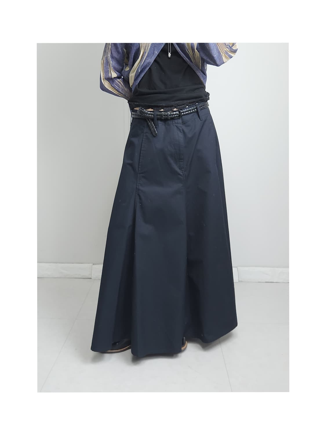 (UNIQLO U)플리츠 롱 스커트 상품이미지1