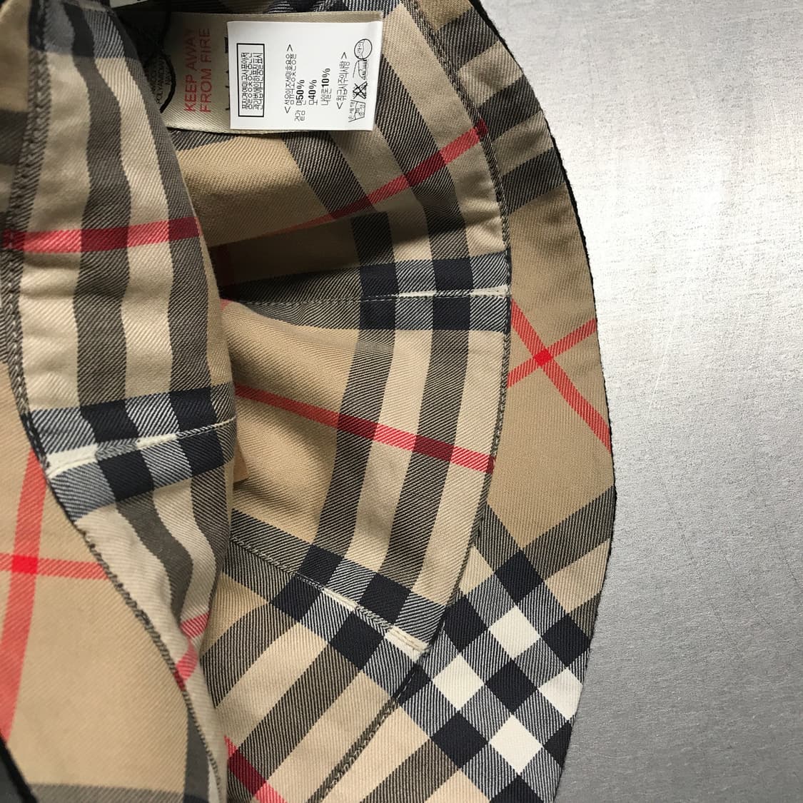 버버리 버킷햇 블랙 54(W) 상품이미지4