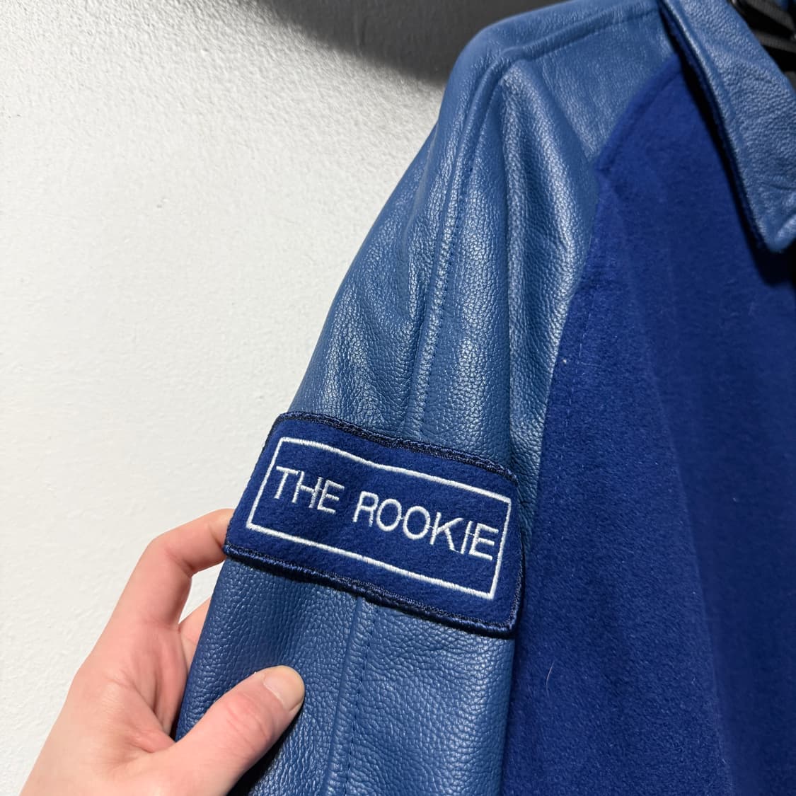 VTG 빈티지 올드스쿨 소가죽 레더암 바시티 자켓 상품이미지4