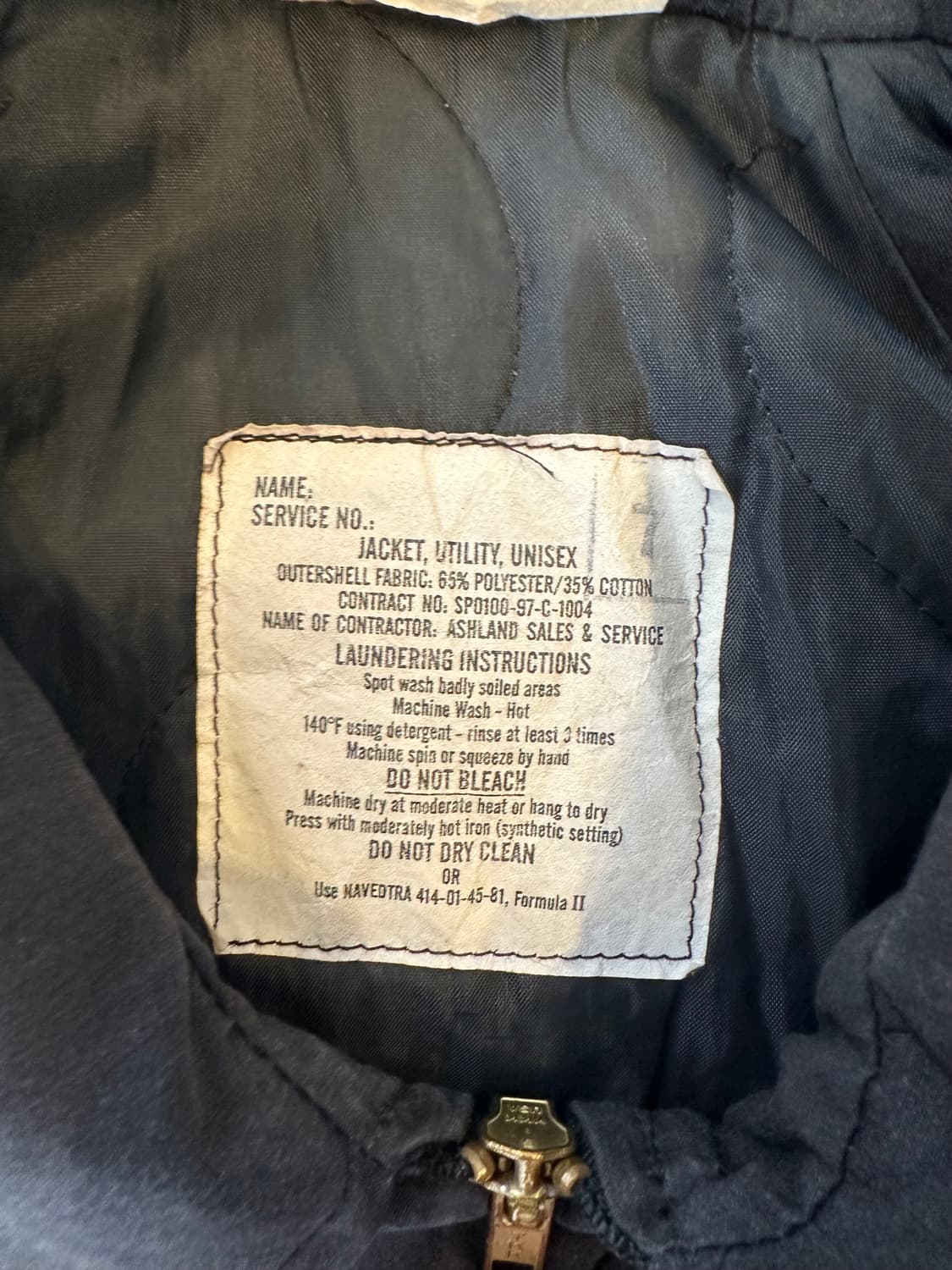 90s 빈티지 미 해군 유틸리티 자켓 상품이미지3