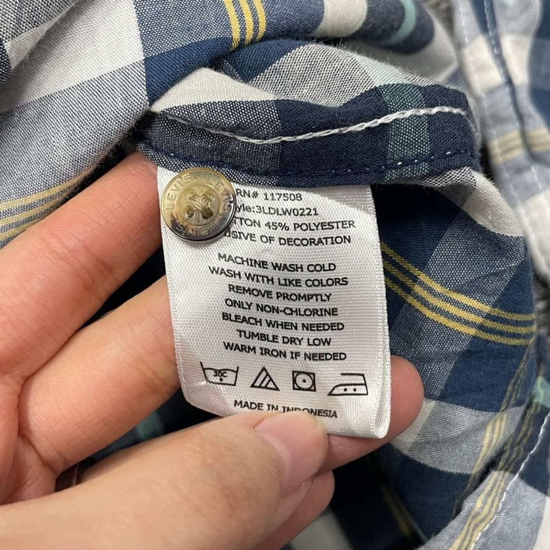 리바이스 투포켓 체크 셔츠 v0335 상품이미지8