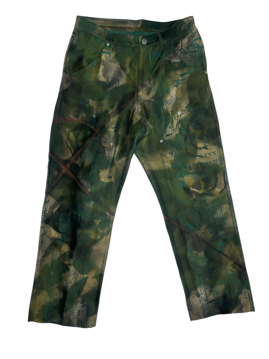 [OS] 빈티지 아카이브 레지스탕스 카모플라쥬 카펜터 팬츠 상품이미지1