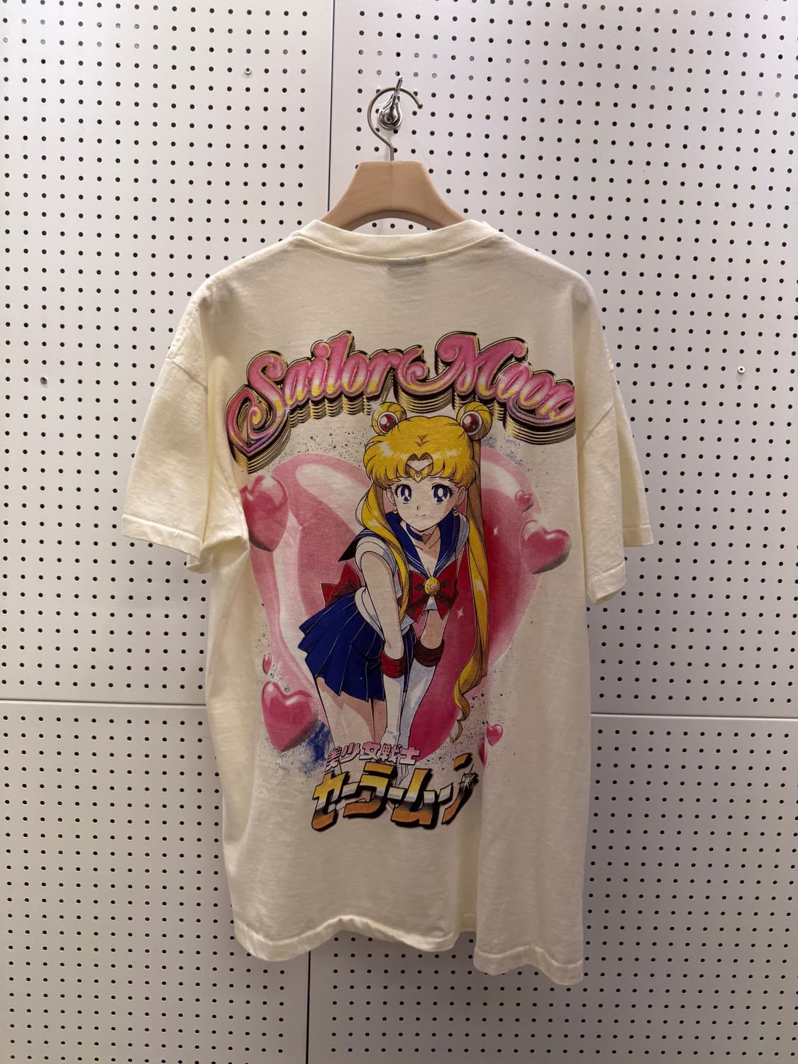 빈티지 달의 요정 세일러문 프린팅 반팔 티셔츠 U1527 상품이미지3