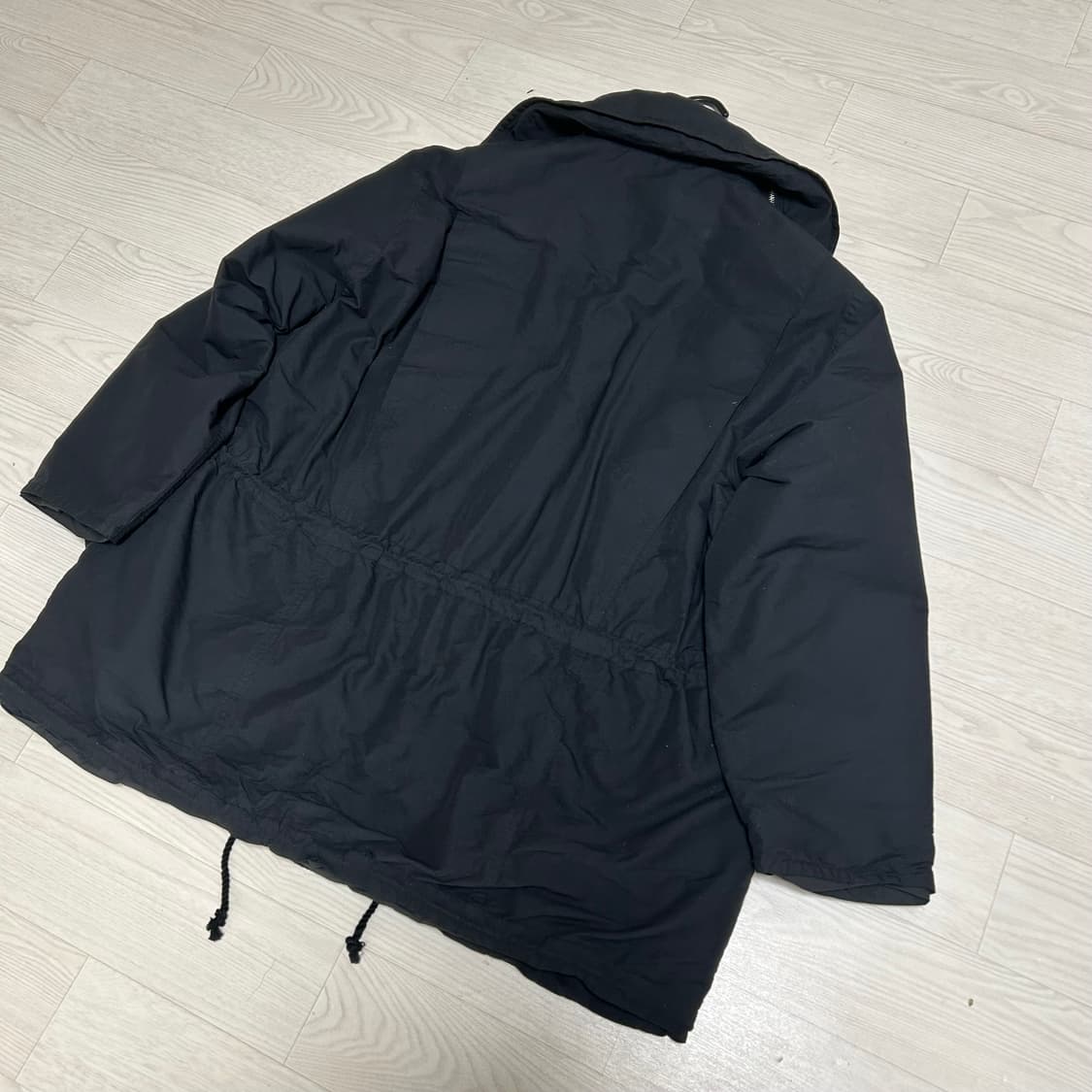 [2] YOKE 요크 리사이클 하프코트 블랙 상품이미지6