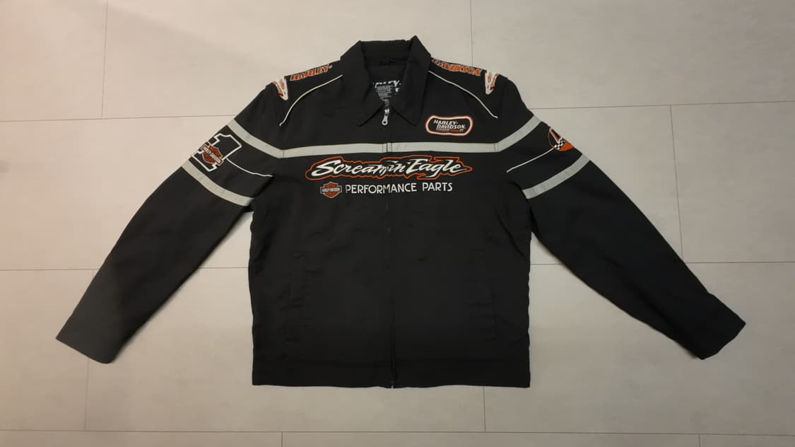 할리데이비슨 스크리밍이글 레이싱 자켓 블랙 상품이미지1