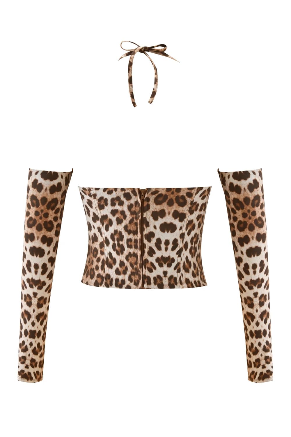 I am gia vita top 레오파드 홀터넥 탑 상품이미지3
