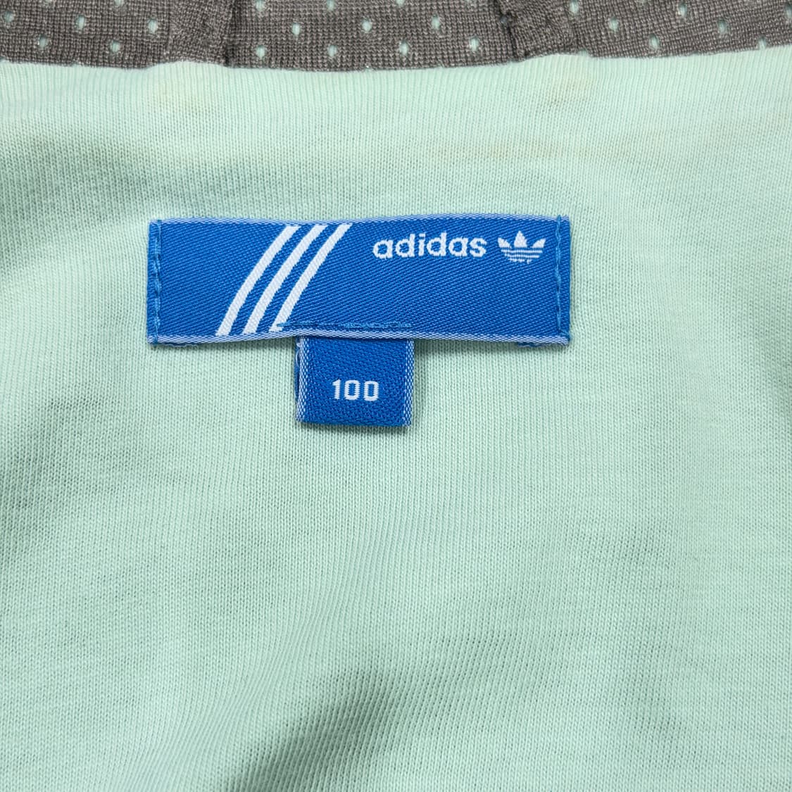 아디다스 빈티지 빅로고 메쉬 코코아 브라운 민트 초코 트랙탑 져지 자켓 상품이미지4